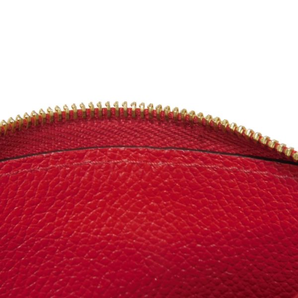 03470h 8 Louis Vuitton Zippy Coin Purse Leather Red