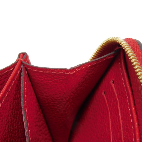 03470h 9 Louis Vuitton Zippy Coin Purse Leather Red