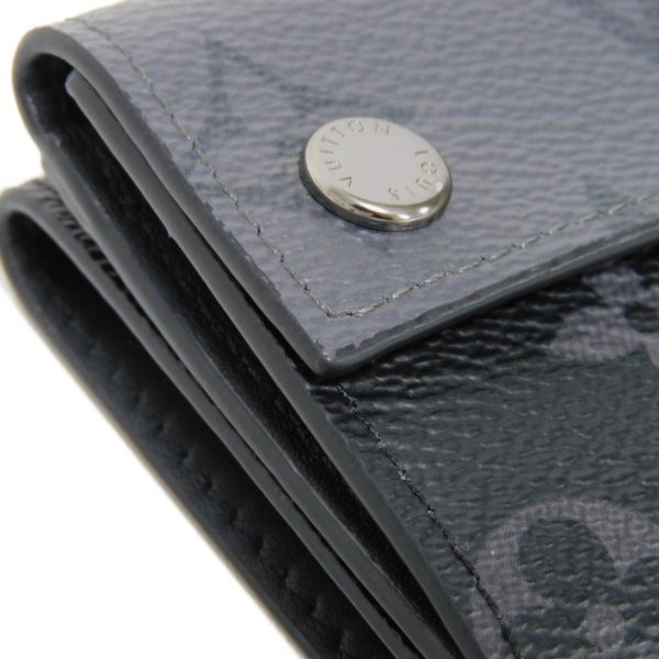 03527h 16 Louis Vuitton Discovery Compact Wallet Leather Black