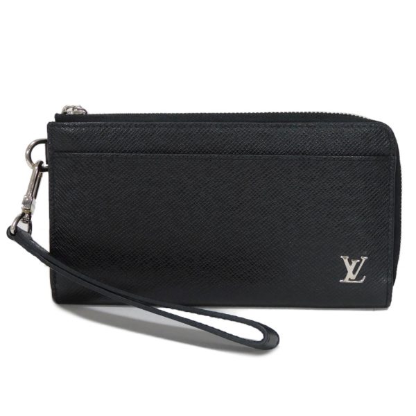 03531h 1 Louis Vuitton Zippy Dragonne Long Wallet Leather Black