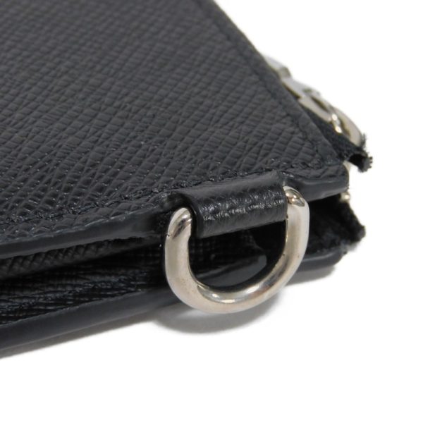 03531h 13 Louis Vuitton Zippy Dragonne Long Wallet Leather Black