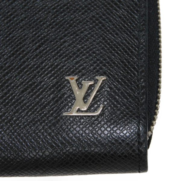 03531h 17 Louis Vuitton Zippy Dragonne Long Wallet Leather Black