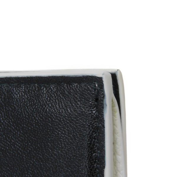 04016h 9 Balenciaga Ville Mini Wallet Leather White