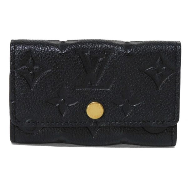 04101h 1 Louis Vuitton Multicle Key Case Leather Black