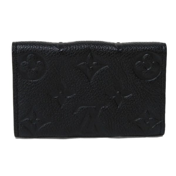 04101h 3 Louis Vuitton Multicle Key Case Leather Black