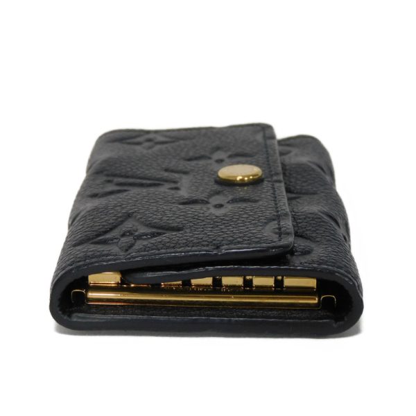 04101h 5 Louis Vuitton Multicle Key Case Leather Black