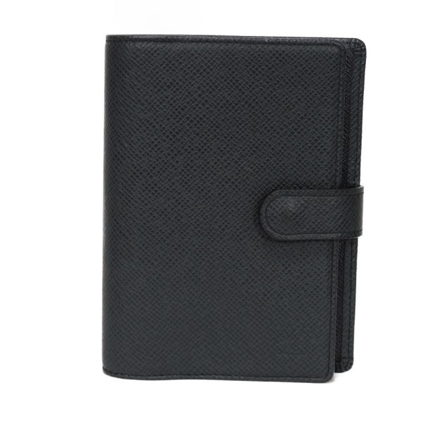 04105h 1 Louis Vuitton Agenda Pm Notebook Cover Leather Charcoal