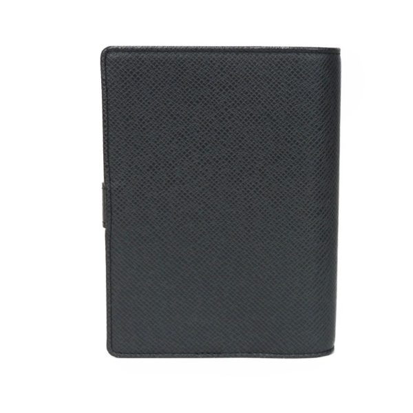 04105h 3 Louis Vuitton Agenda Pm Notebook Cover Leather Charcoal