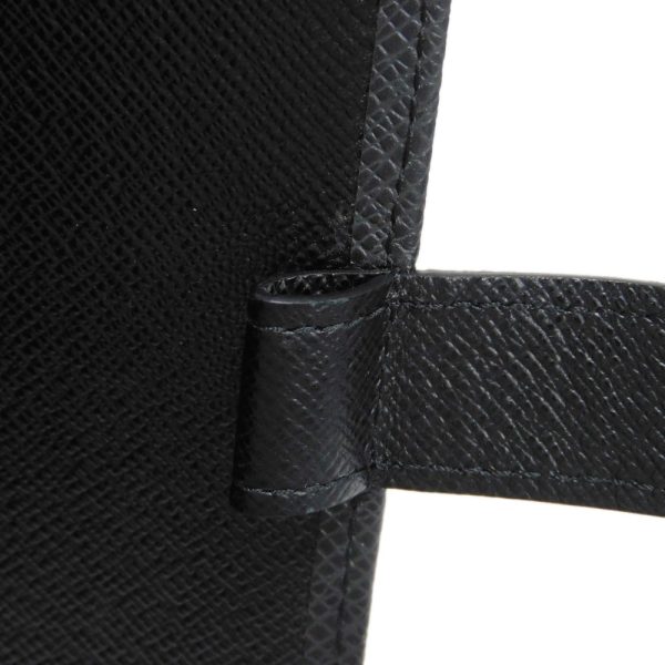 04105h 9 Louis Vuitton Agenda Pm Notebook Cover Leather Charcoal