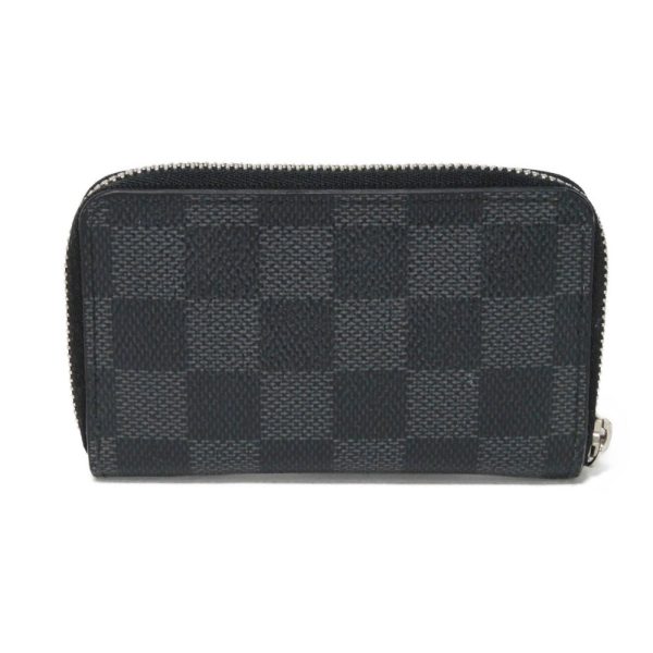 04120h 3 Louis Vuitton Zippy Coin Purse Leather Black