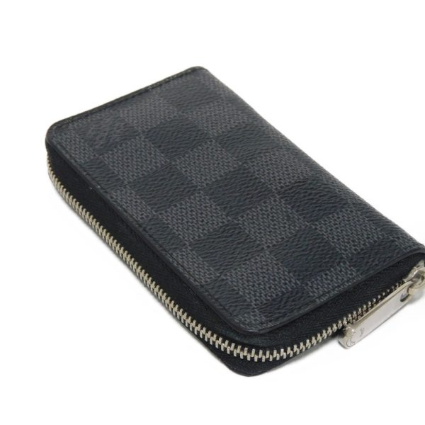 04120h 4 Louis Vuitton Zippy Coin Purse Leather Black