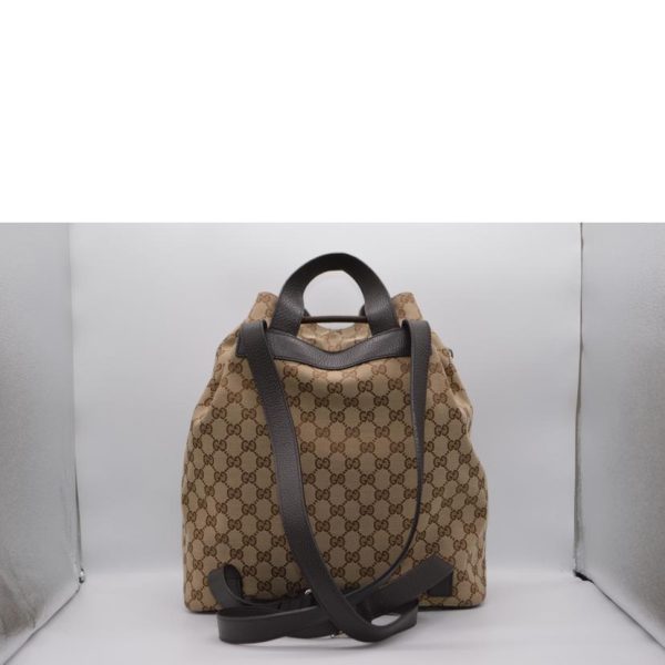 04298 2 Gucci GG Canvas Backpack Black