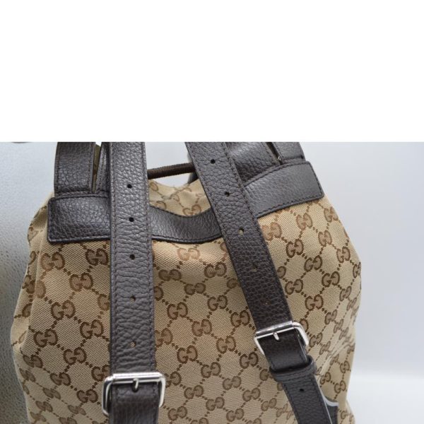 04298 5 Gucci GG Canvas Backpack Black