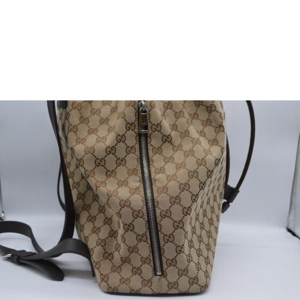 04298 7 Gucci GG Canvas Backpack Black