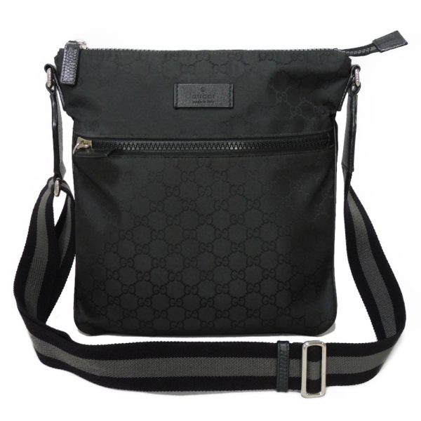 04386h 1 Gucci Small Messenger Bag Canvas Black