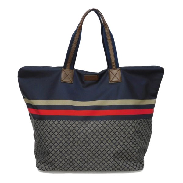 04388h 1 Gucci Diamante Tote Tote Bag Nylon Navy