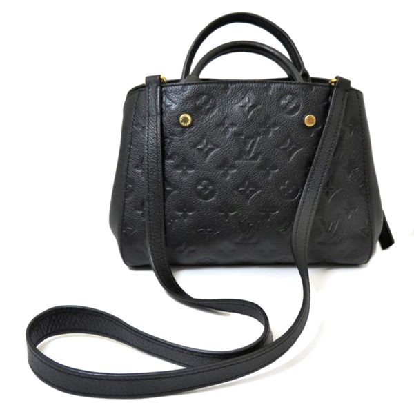 04636 1 Louis Vuitton Montaigne Monogram Emprient Monogram BB Bag Noir