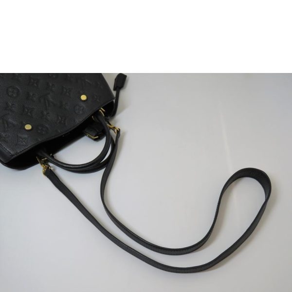 04636 5 Louis Vuitton Montaigne Monogram Emprient Monogram BB Bag Noir