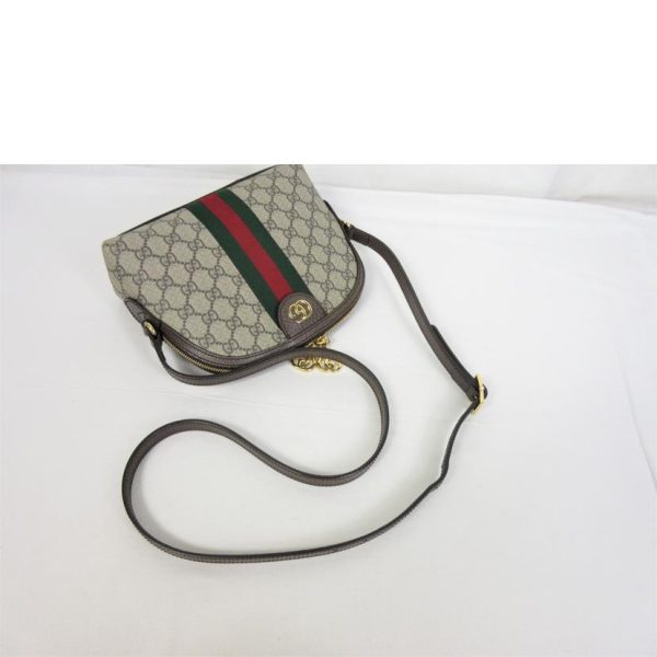 04721 4 Gucci Ophidia GG Supreme Shoulder Brown