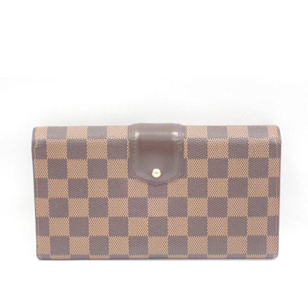 04763 2 Louis Vuitton Portefeuil Sistina Damier Wallet Brown