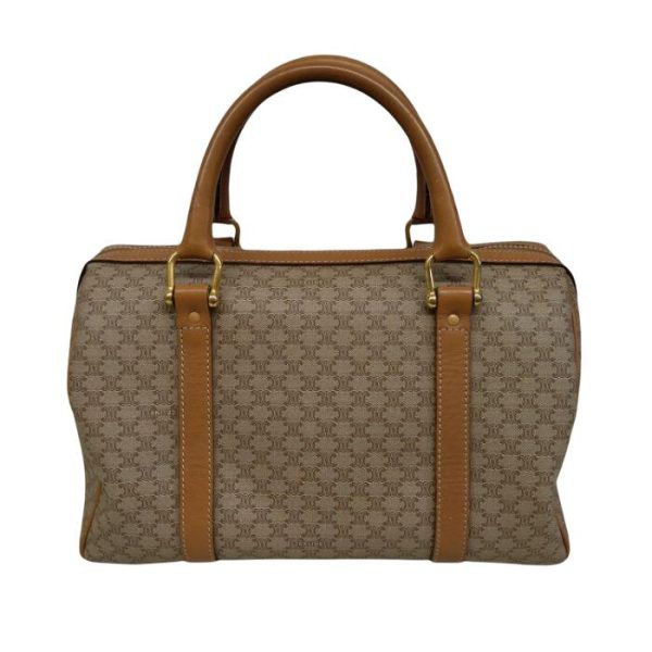 0509 3 2 Celine Mini Boston Handbag Macadam Pattern Beige