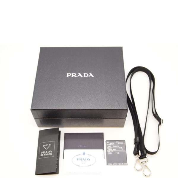 05175 10 Prada Nylon Smartphone Case Shoulder Bag Black