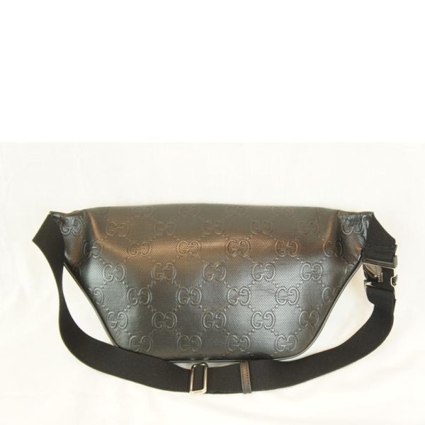 05176 2 Gucci GG Embossed Waist Bag Brown