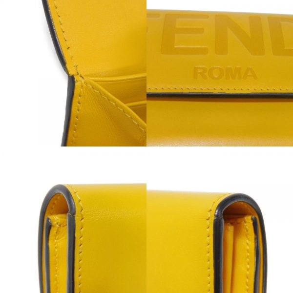 05181h 19 combine Fendi Rome Continental Wallet Leather Yellow