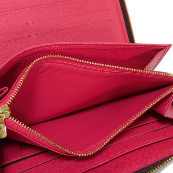 05461h 10 Louis Vuitton Zippy Organizer Nm Long Wallet Canvas Fuchsia