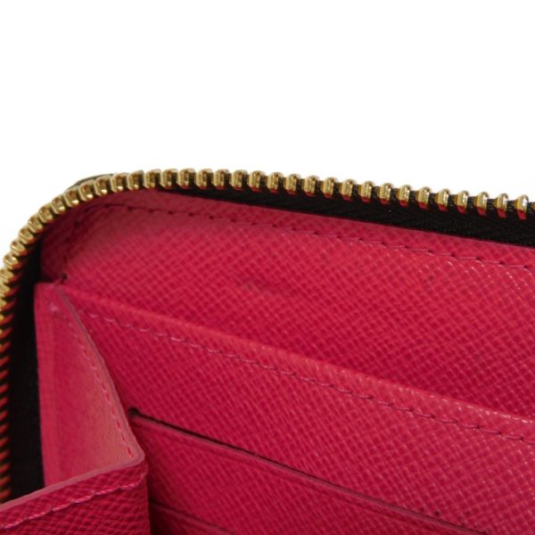 05461h 12 Louis Vuitton Zippy Organizer Nm Long Wallet Canvas Fuchsia