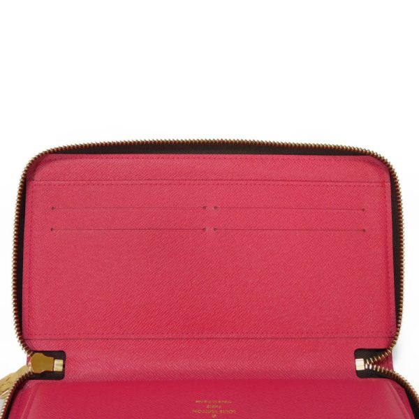 05461h 16 Louis Vuitton Zippy Organizer Nm Long Wallet Canvas Fuchsia