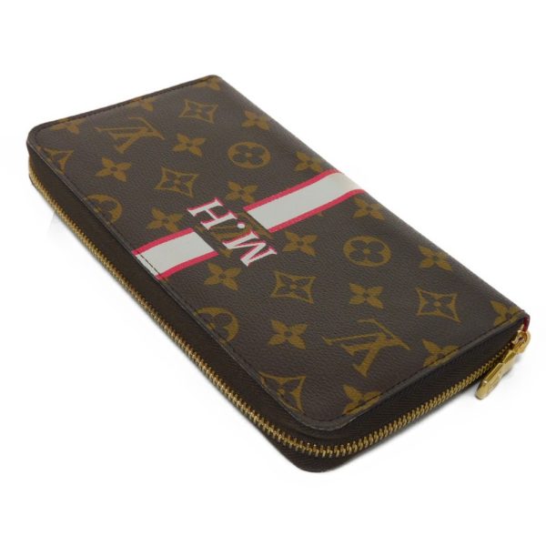 05461h 4 Louis Vuitton Zippy Organizer Nm Long Wallet Canvas Fuchsia