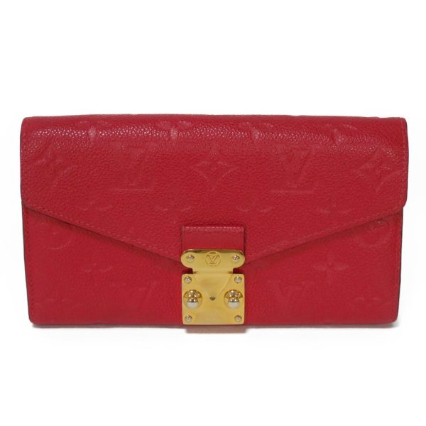 05524h 1 Louis Vuitton Portefeuille M√©tis Long Wallet Leather Red