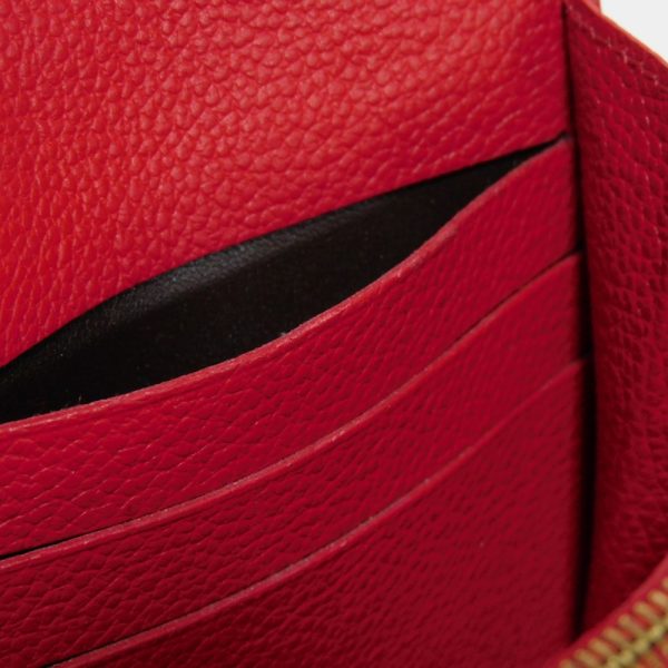 05524h 14 Louis Vuitton Portefeuille M√©tis Long Wallet Leather Red