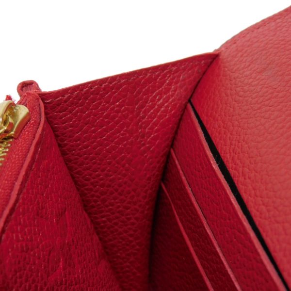 05524h 15 Louis Vuitton Portefeuille M√©tis Long Wallet Leather Red