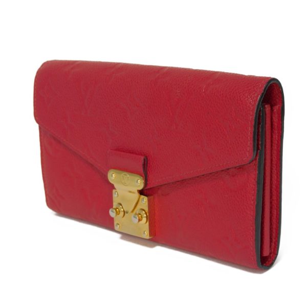 05524h 2 Louis Vuitton Portefeuille M√©tis Long Wallet Leather Red