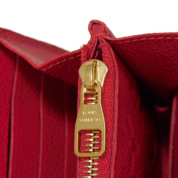 05524h 8 Louis Vuitton Portefeuille M√©tis Long Wallet Leather Red