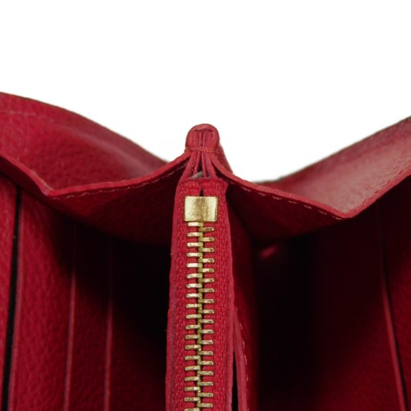 05524h 9 Louis Vuitton Portefeuille M√©tis Long Wallet Leather Red