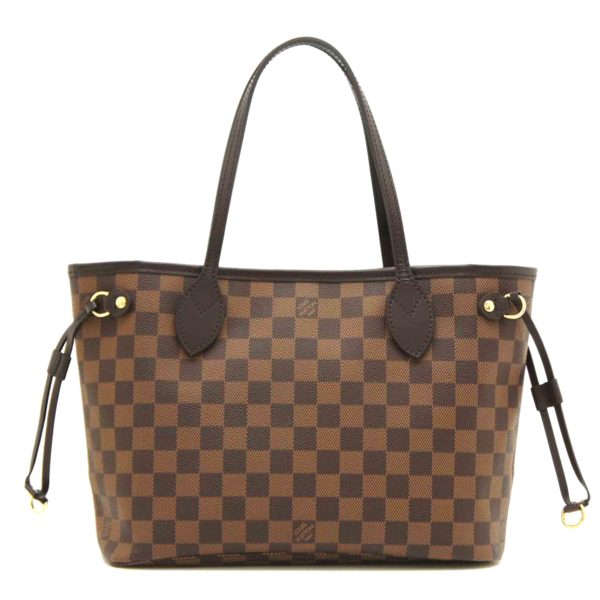 05750 1 Louis Vuitton Damier Ebene Never Full PM Model Bag Brown