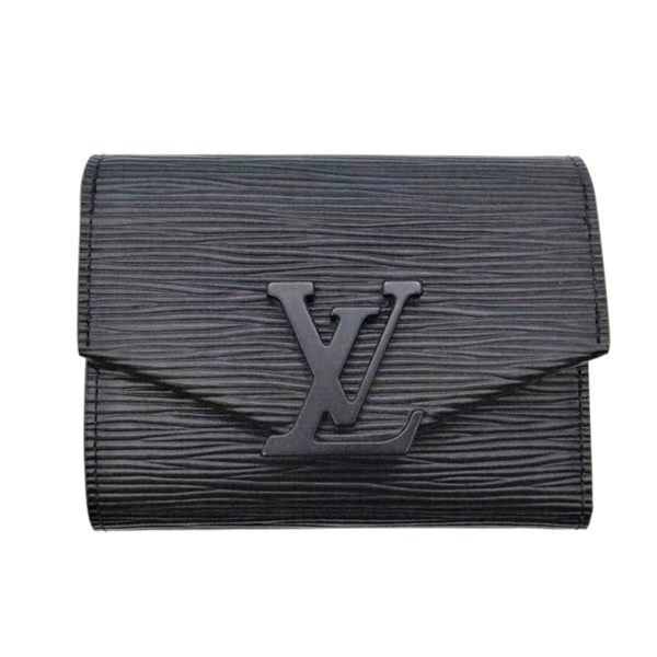 05816 01 Louis Vuitton Victorine Epi Leather Wallet Black