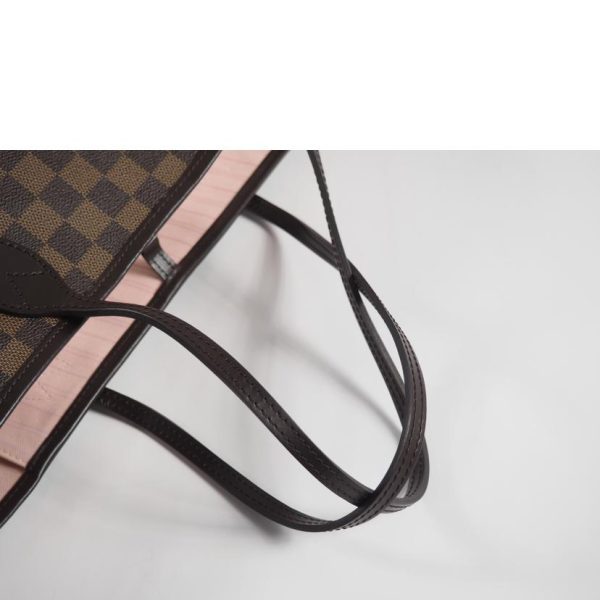 05892 3 Louis Vuitton Neverfull MM Damier Handbag Brown