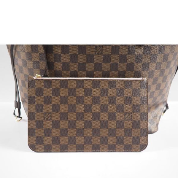 05892 6 Louis Vuitton Neverfull MM Damier Handbag Brown