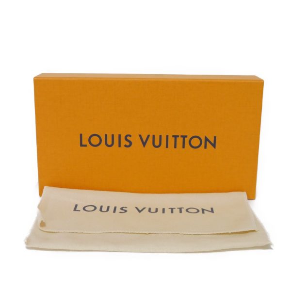 06045h 16 Louis Vuitton Zippy Wallet Vertical Long Wallet Leather Black