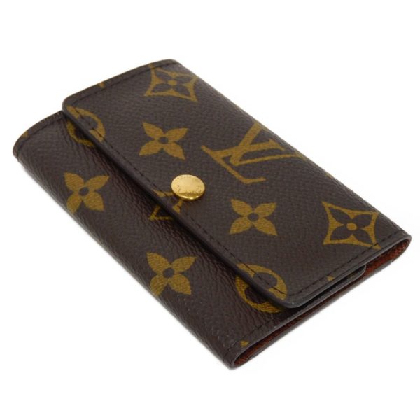 06070h 4 Louis Vuitton Multicle Key Case Canvas Brown