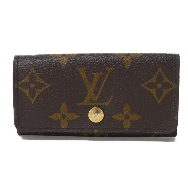 06073h 1 Louis Vuitton Multicle Key Case Leather Brown