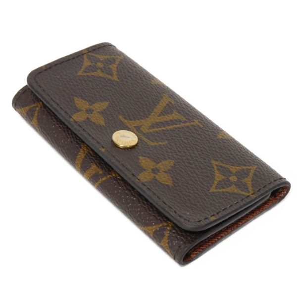 06073h 4 Louis Vuitton Multicle Key Case Leather Brown