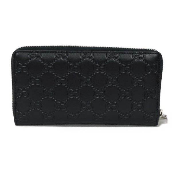 06095h 3 Gucci Durian Zip Around Wallet Leather Black