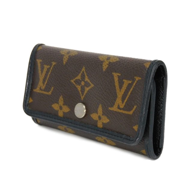 06119h 2 Louis Vuitton Multicle Key Case Leather Black