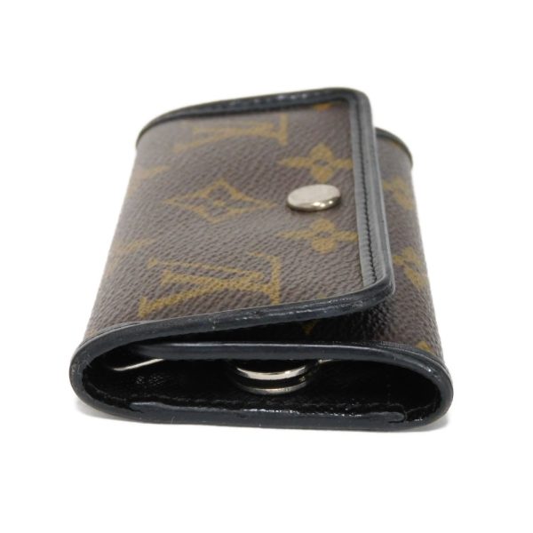 06119h 5 Louis Vuitton Multicle Key Case Leather Black