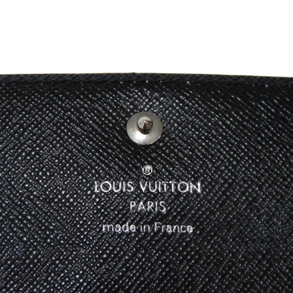 06119h 7 Louis Vuitton Multicle Key Case Leather Black